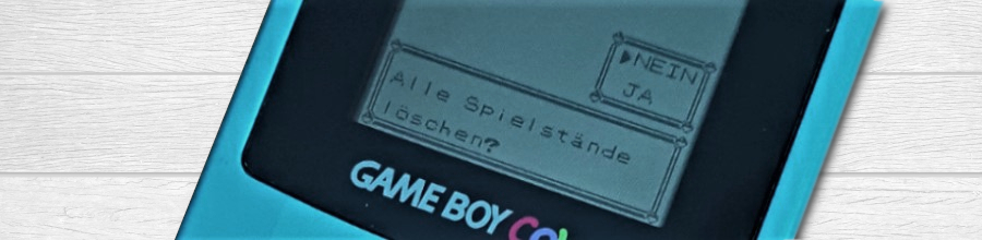 Game Boy Color (GB / GBC) Spielstand löschen